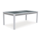 Wit/groen rechthoekig uitschuifbaar eetblad - 42W x 96D x 30H