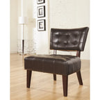 Modern 31 Button Tufted Accent Chair with Kiln-Dried Hardwood Frame and Oversized Seat