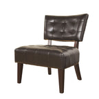Sillón decorativo moderno de 31 con capitoné de botones, estructura de madera dura secada en horno y asiento extragrande