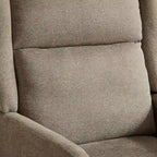 Fauteuil à dossier haut rembourré de 26.18 avec pieds en bois