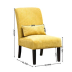 31.75 hoher Polyester-Akzentsessel mit passendem Kissen