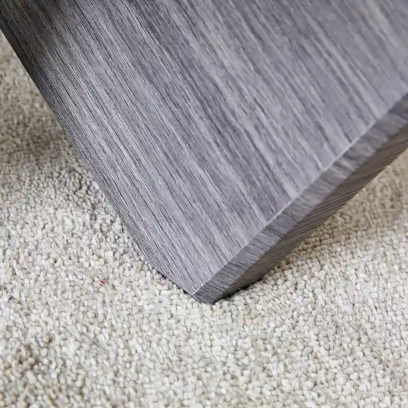 33.4 Modern Round Coffee Table with Clear Tempered Glass Top and MDF Legs for Living Room