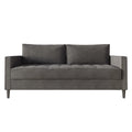 Zeitgemäßes minimalistisches Sofa mit Leinenbezug