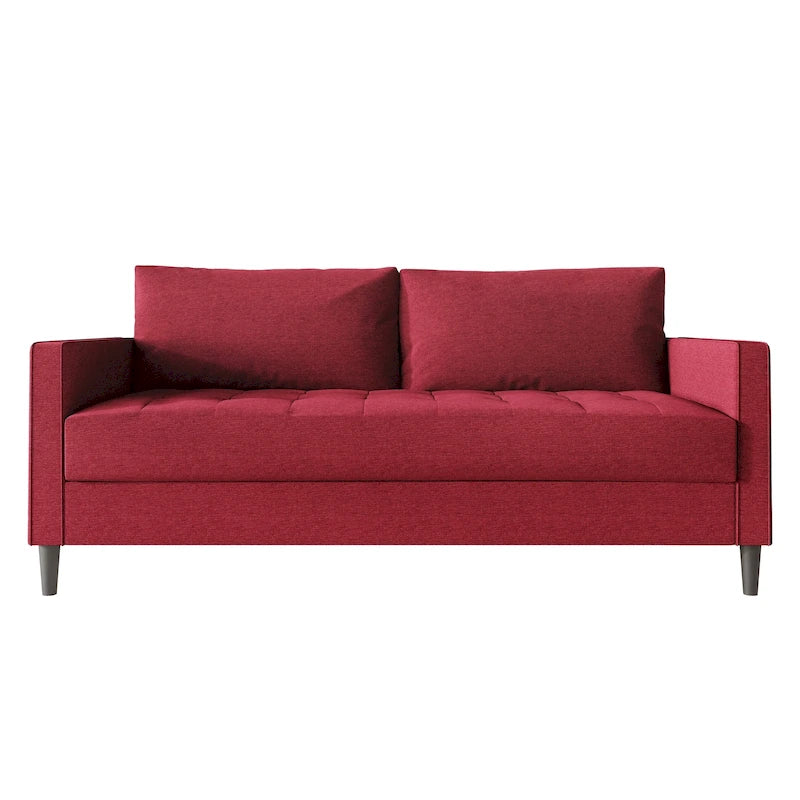 Divano contemporaneo minimalista imbottito in lino