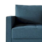 Zeitgemäßes minimalistisches Sofa mit Leinenbezug
