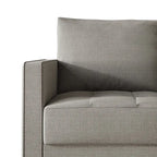 Zeitgemäßes minimalistisches Sofa mit Leinenbezug
