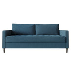 Zeitgemäßes minimalistisches Sofa mit Leinenbezug
