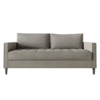 Zeitgemäßes minimalistisches Sofa mit Leinenbezug