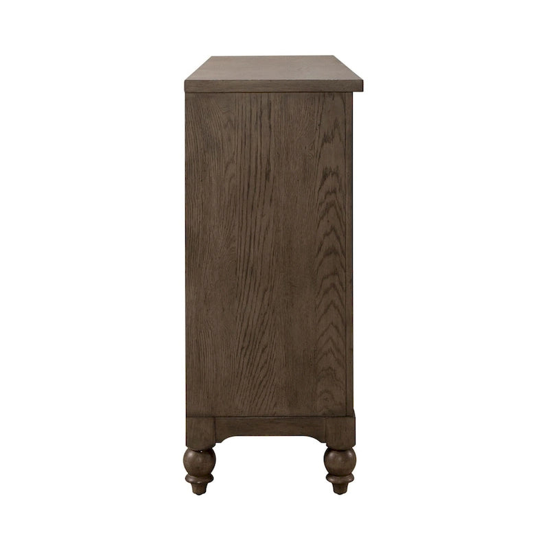 Farmhouse-Kommode in Dusty Taupe mit 9 Schubladen