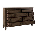 Farmhouse-Kommode in Dusty Taupe mit 9 Schubladen
