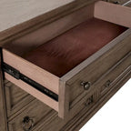 Farmhouse-Kommode in Dusty Taupe mit 9 Schubladen