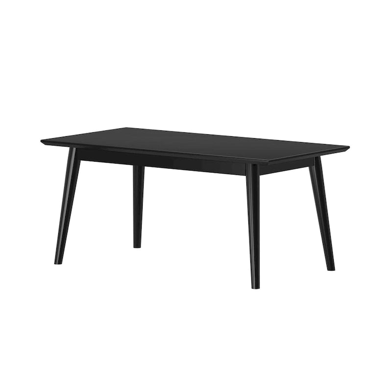Mesa de centro rectangular moderna de mediados de siglo con patas de pino - 40