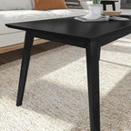 Mesa de centro rectangular moderna de mediados de siglo con patas de pino - 40