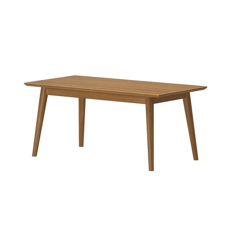 Mesa de centro rectangular moderna de mediados de siglo con patas de pino - 40