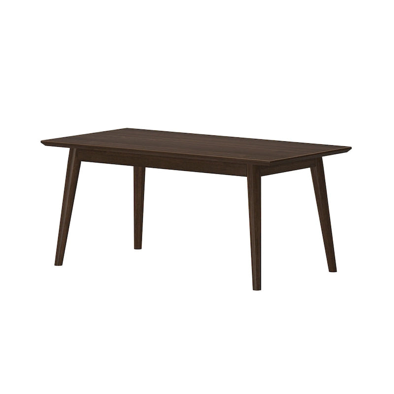 Mesa de centro rectangular moderna de mediados de siglo con patas de pino - 40