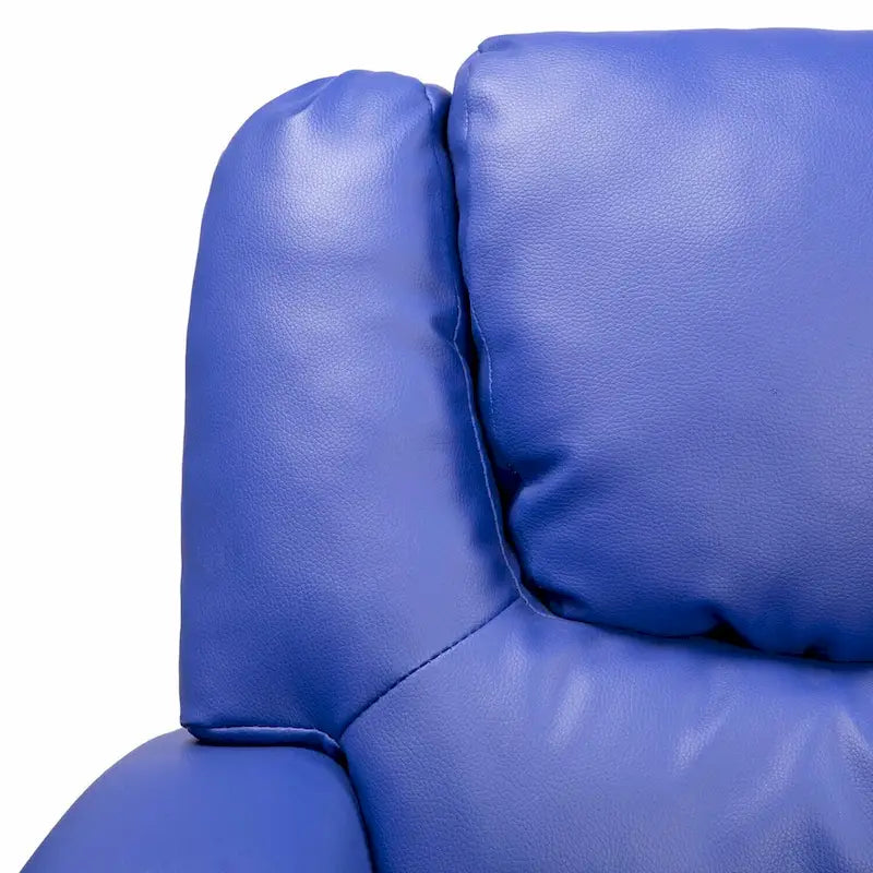 Kinder-Relaxsessel aus PVC mit Zurücklehnfunktion, Getränkehalter und bequemem Fußteil