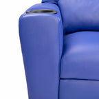 Kinder-Relaxsessel aus PVC mit Zurücklehnfunktion, Getränkehalter und bequemem Fußteil