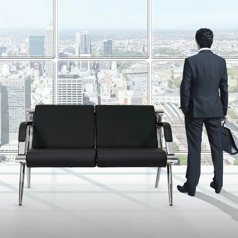Waiting Room Chair Office Chair, Reception Bench Guest Chair for Airport, Office, Salon, Bank, Hospital