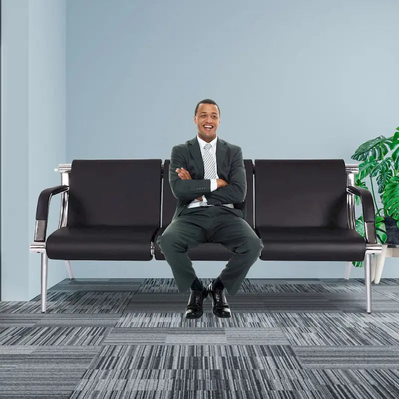 Waiting Room Chair Office Chair, Reception Bench Guest Chair for Airport, Office, Salon, Bank, Hospital