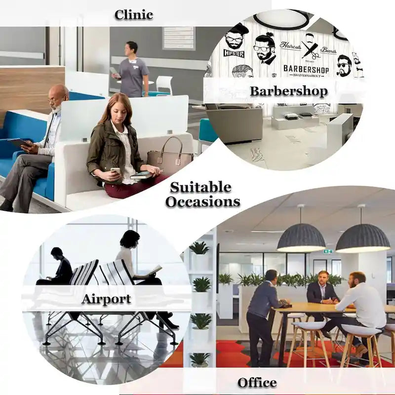 Wartezimmerstuhl, Bürostuhl, Empfangsbank und Gästestuhl für Flughafen, Büro, Salon, Bank und Krankenhaus