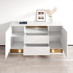63 modernes Sideboard-Buffet mit ferngesteuerter LED-Beleuchtung