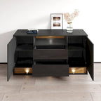 63 modernes Sideboard-Buffet mit ferngesteuerter LED-Beleuchtung
