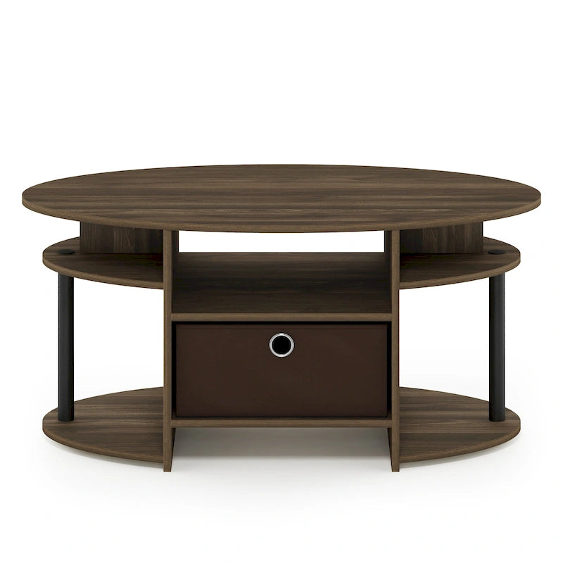 Ovaler Couchtisch mit schlichtem Design
