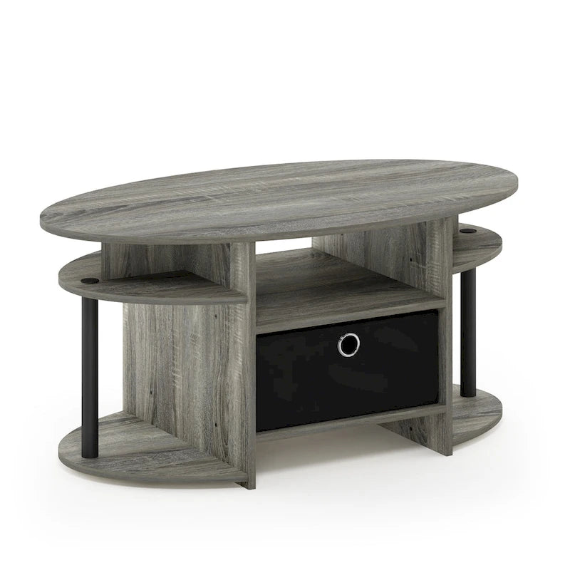 Ovaler Couchtisch mit schlichtem Design