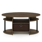 Ovaler Couchtisch mit schlichtem Design
