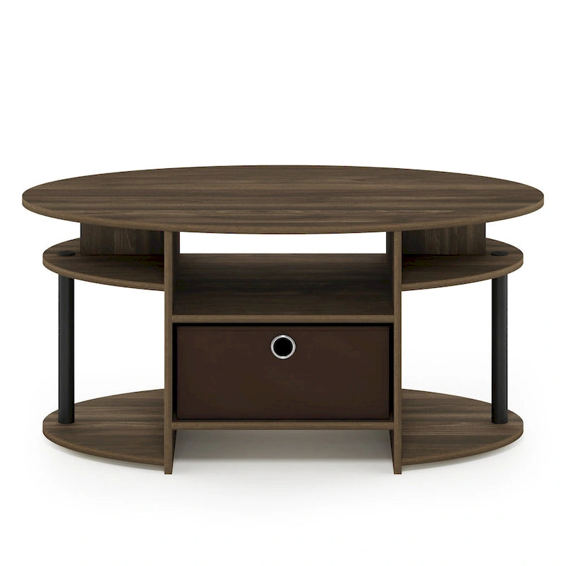 Ovaler Couchtisch mit schlichtem Design