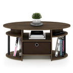 Ovaler Couchtisch mit schlichtem Design