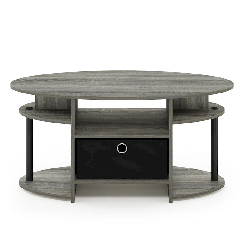 Ovaler Couchtisch mit schlichtem Design