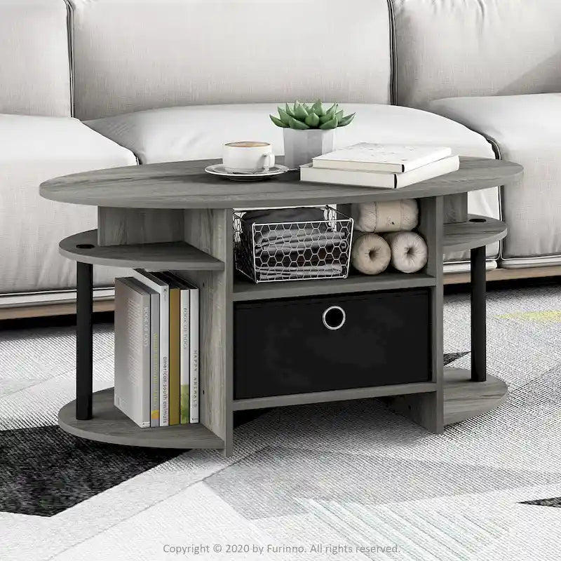 Ovaler Couchtisch mit schlichtem Design