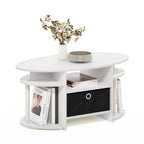 Ovaler Couchtisch mit schlichtem Design