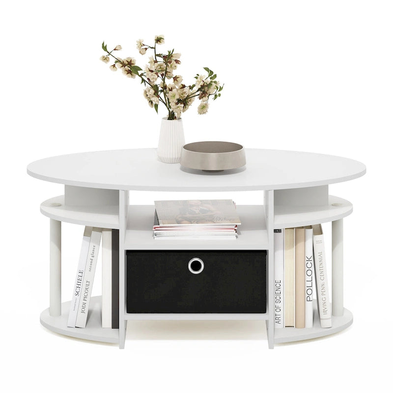 Ovaler Couchtisch mit schlichtem Design