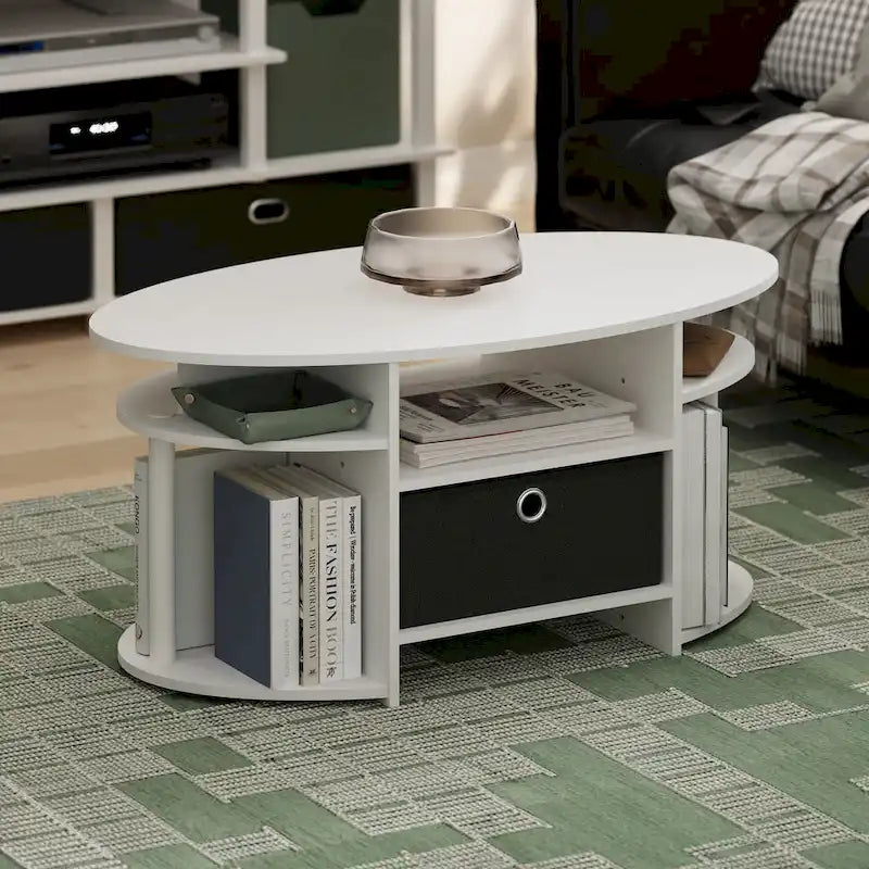 Ovaler Couchtisch mit schlichtem Design