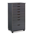 40 Gray Rolling Storage Cabinet with 8 Drawer