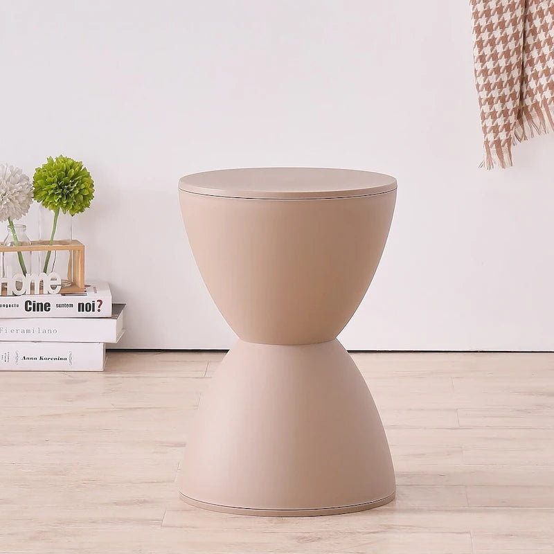 Sgabello moderno, tavolino laterale contemporaneo, sgabello decorativo moderno per una casa elegante