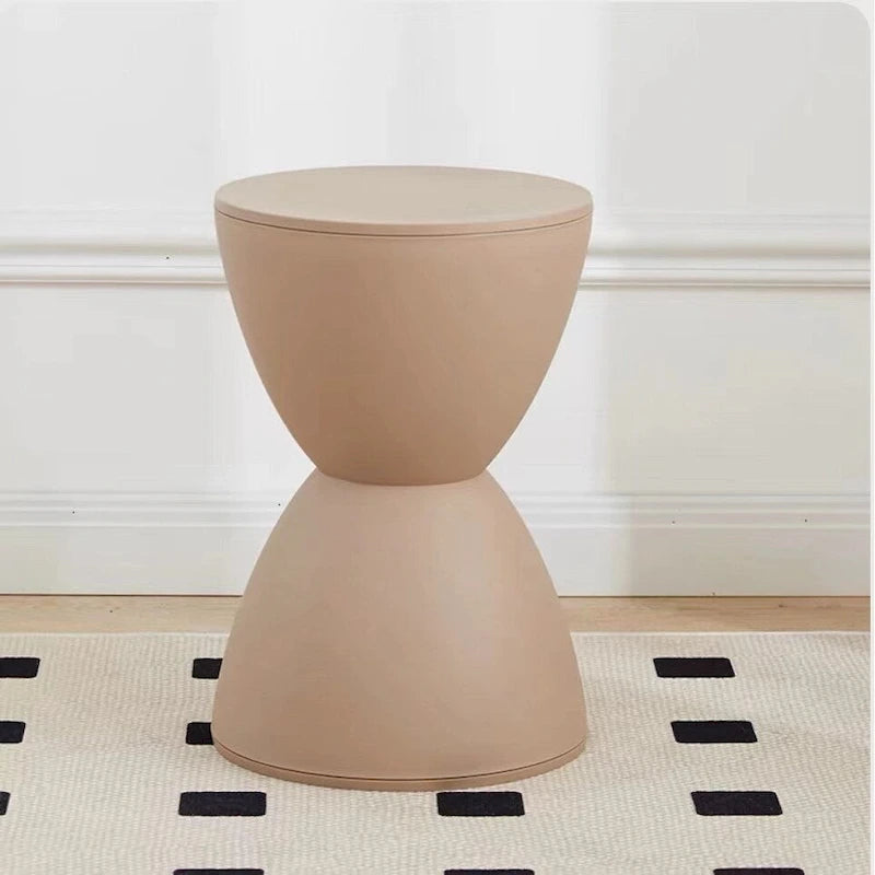 Sgabello moderno, tavolino laterale contemporaneo, sgabello decorativo moderno per una casa elegante