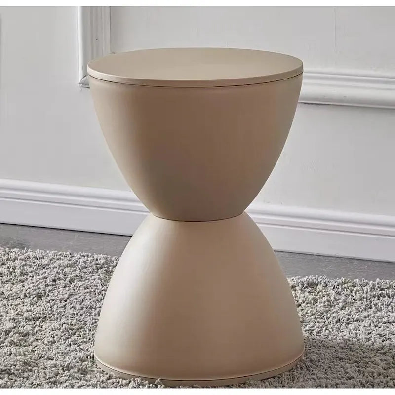 Sgabello moderno, tavolino laterale contemporaneo, sgabello decorativo moderno per una casa elegante