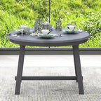 Ronde uitschuifbare retrohouten eettafel voor de eetkamer