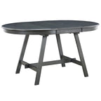 Ronde uitschuifbare retrohouten eettafel voor de eetkamer