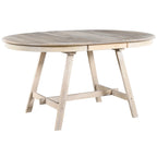Ronde uitschuifbare retrohouten eettafel voor de eetkamer