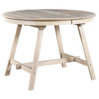Ronde uitschuifbare retrohouten eettafel voor de eetkamer